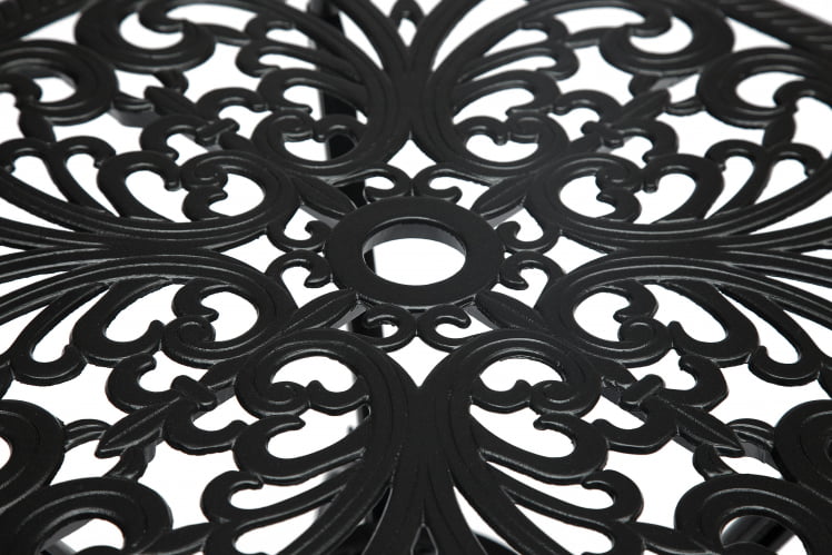 Комплект Сеcрет Де Маисон Романсе (стол +2 стула) алюминиевый сплав, Д60/Х67, 53х41х89см, черный / Secret De Maison Romance D60/H67,_6