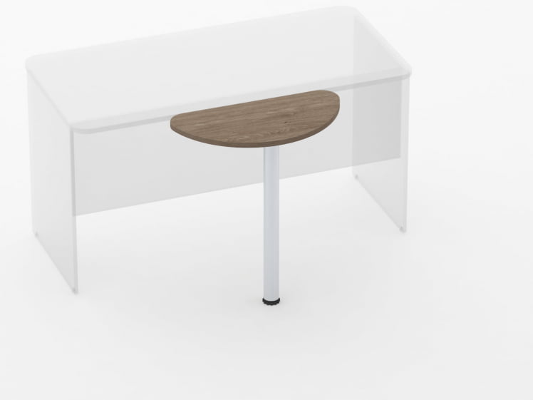 Приставка-полукруг Глассй 2.14 Дуб Верцаска / Glassy_2