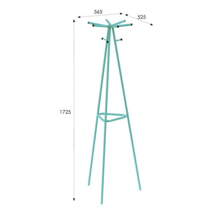 Вешалка напольная Галилео 217 Бирюзовый_5