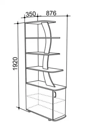 Стеллаж Стойка 5 Венге_1