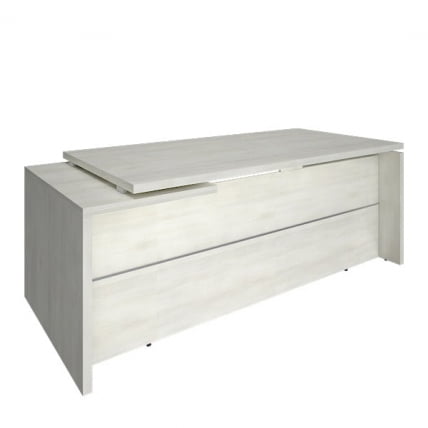 Стол руководителя ЙАЛТА ЛТ-В 18 Р Снежная Платина / YALTA LT-В R_0