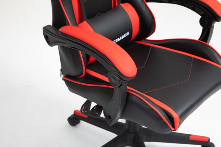 Кресло спортивное ТопЧаирс Шадов черно-красный / TopChairs Shadow_7