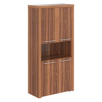 Шкаф с 2-мя комплектами глухих малых дверей и топом ЗЕНН ЗХC 85.4 Орех Даллас / ZENN ZHC_0