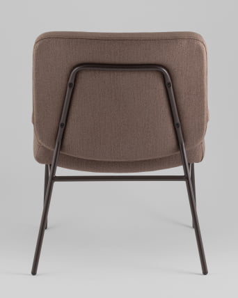 Кресло Эбигейл велюр коричневый, каркас серо-коричневый_4