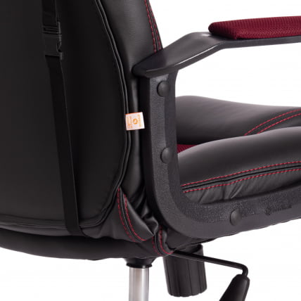 Кресло ДРИВЕР (22) кож/зам/ткань, черный/бордо, 36-6/ТВ-13 / DRIVER 36-6/TW-13_12