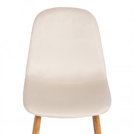 Стул БРЕЕЗЕ (мод. 4724) вельвет/металл, 44 х 53 х 87 см, Лигхт беиге (светло-бежевый) ХЛР1 / натуральный / BREEZE (mod. Light beige HLR1_5