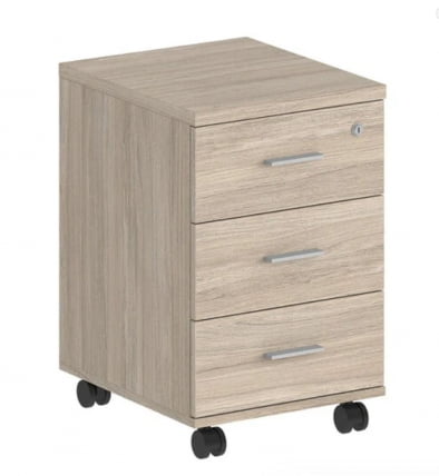 Тумба мобильная с тремя ящиками Сигма СГ.610.ОЛ.ОЛ Дуб светлый / Sigma SG.610.OL.OL_0