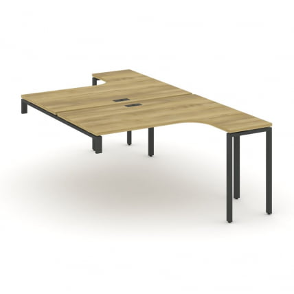 Рабочая станция-надставка на опорные тумбы CОНCЕПТ CН.ДСАН-004 Дуб Винченцо Антрацит / CONCEPT CN.DSAN-004_0