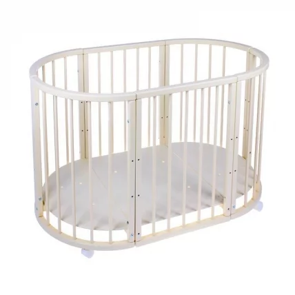 Кровать-трансформер 6-в-1 Меррй Хаппй 01 Слоновая кость / Merry Happy_0