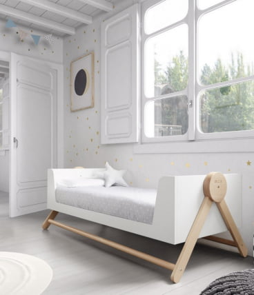 Кроватка 140кс70 Микуна Свинг Биг Вхите/Скандинавиан / 140x70 Micuna Swing Big White/Scandinavian_4