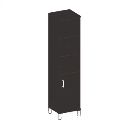 Стеллаж с дверью ДСП В431.2 Л Венге магия / L_0