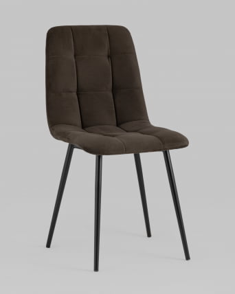 Стул Оливер велюр Темно-коричневый / Oliver_1