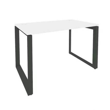 Стол рабочий на О-образном м/к ОНИКС О.МО-СП-2.7 Белый Бриллиант/Антрацит / ONIX O.MO-SP-2.7_0