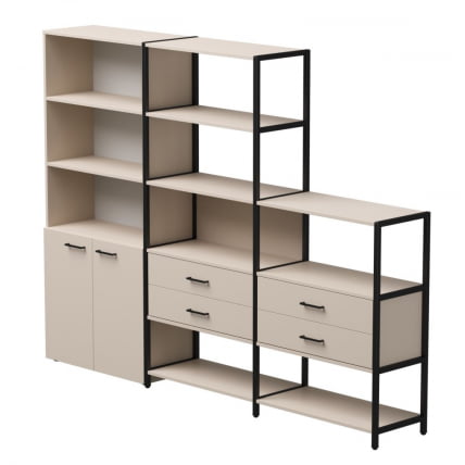 Набор стеллажных систем Еверпроф ЕВО №12 Кашемир Черный / Everprof EVO_0