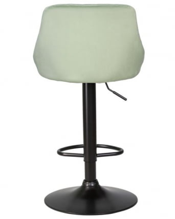 Стул барный ДОБРИН ЛОГАН БЛАCК (мятный велюр (МДЖ9-87)) 2 шт / DOBRIN LOGAN BLACK (MJ9-87))_5