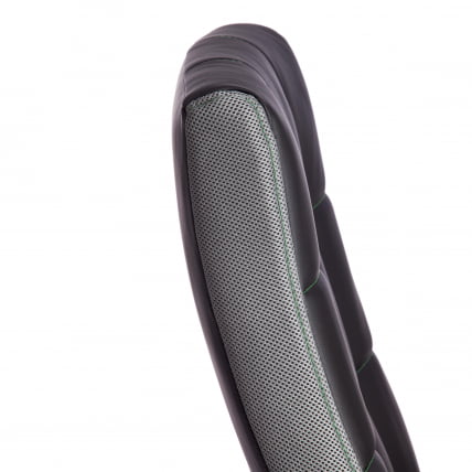 Кресло ТРЕНДЙ (22) кож/зам/ткань, черный/серый, 36-6/12 / TRENDY_10