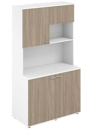 Офисная мини-кухня Сигма СГ.1001.ВХ.ОД Белый Дуб темный / Sigma SG.1001.WH.OD_0