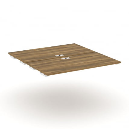 Двойной стол-приставка к двум опорным тумбам/шкафам CОНCЕПТ CН.ДСПР-007 Сандал Янтарный Белый / CONCEPT CN.DSPR-007_0