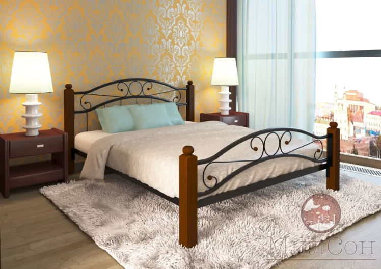 Кровать Надежда Лукс плус 1400х1900 Черная / Lux plus_1