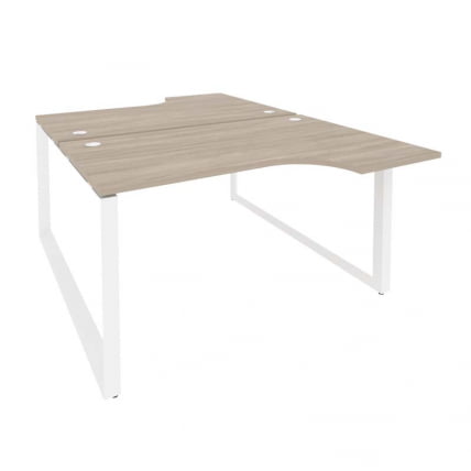 Рабочая станция на О-образном м/к ОНИКС О.МО-Д.СА-2 Дуб Аттик/Белый / ONIX O.MO-D.SA-2_0