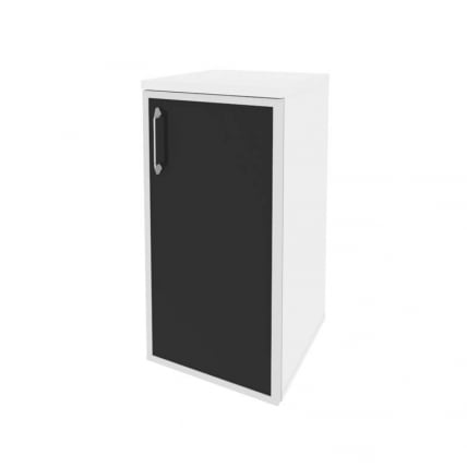 Шкаф низкий узкий правый ОНИКС О.СУ-3.2Р(Р) блаcк Белый Бриллиант / ONIX O.SU-3.2R(R) black_0