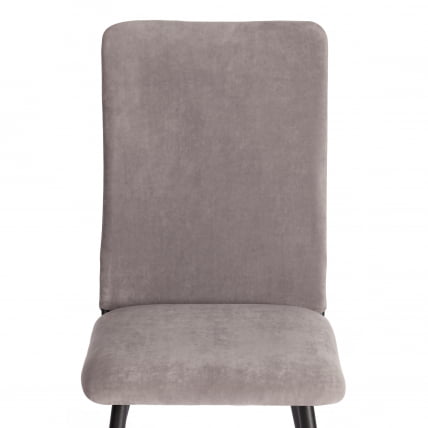 Стул обеденный Ла Роуссе (2 шт. в упаковке) Ла Роуссе (2 шт. в упаковке) НЕВ, велюр, серый/черный, 29, 45х55х93 см / La Rousse La Rousse NEW,_5