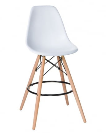 Стул барный ДОБРИН ДСВ БАР (ножки светлый бук, цвет сиденья белый (В-02)) 2 шт / DOBRIN DSW BAR (W-02))_1