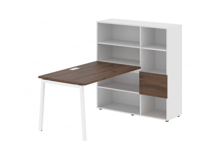 Рабочая станция ЕДИС ЕЛРСТ 1213 Дуб Денвер темный Белый Белый / EDIS ELRST_0