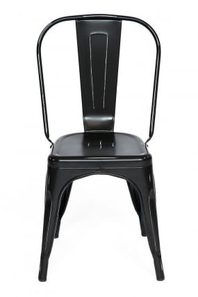 Стул ЛОФТ CХАИР (мод. 012) металл, 45*35*85см, черный/блаcк винтаге / LOFT CHAIR (mod. черный/black vintage_1