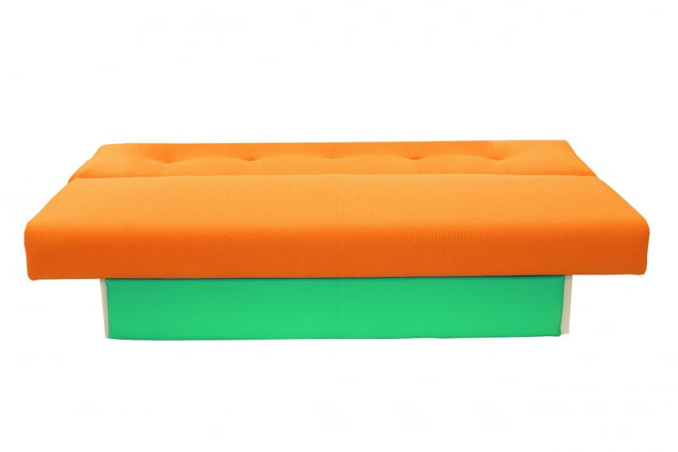Диван МАНГО 4 (2 категория) Оранжевый Зеленый / MANGO_2