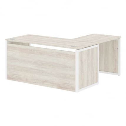 Стол письменный угловой левый КСТЕН-КП КСКПCТ 1615Х Л Сосна Эдмонт Белый / XTEN-QP XQPCT 1615H L_0