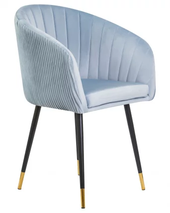 Стул обеденный ДОБРИН МАРЙ Серо-голубой велюр 1922-6 / DOBRIN MARY_1