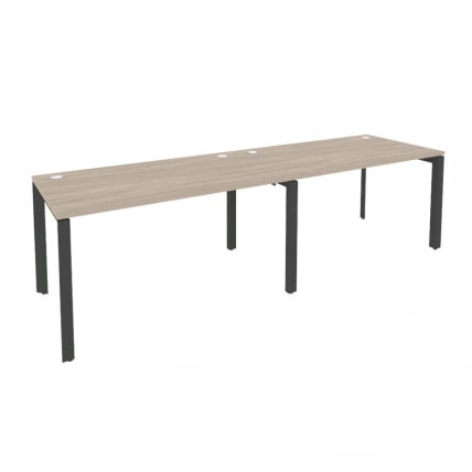 Рабочая станция на П-образном м/к ОНИКС О.МП-РС-2.3.8 Дуб Аттик/Антрацит / ONIX O.MP-RS-2.3.8_0