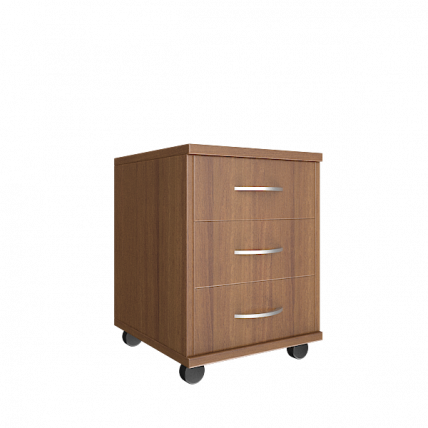 Тумба подкатная (3 ящика, с замком) Рива А.ТМ-3 Орех Гварнери / Riva_0
