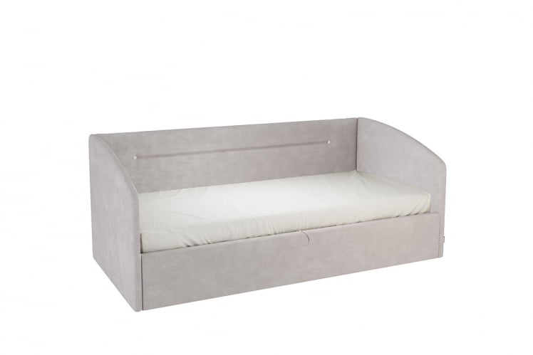 Кровать  0.9 Альба (Софа) КМ.С-16 галька (велюр) / КМ.S-16_0