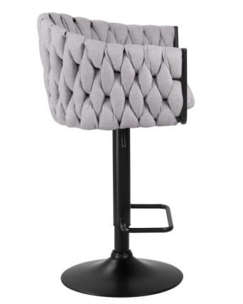 Стул барный ДОБРИН ЛЕОН (серая ткань (ЛАР 275-17)) 2 шт / DOBRIN LEON (LAR_5