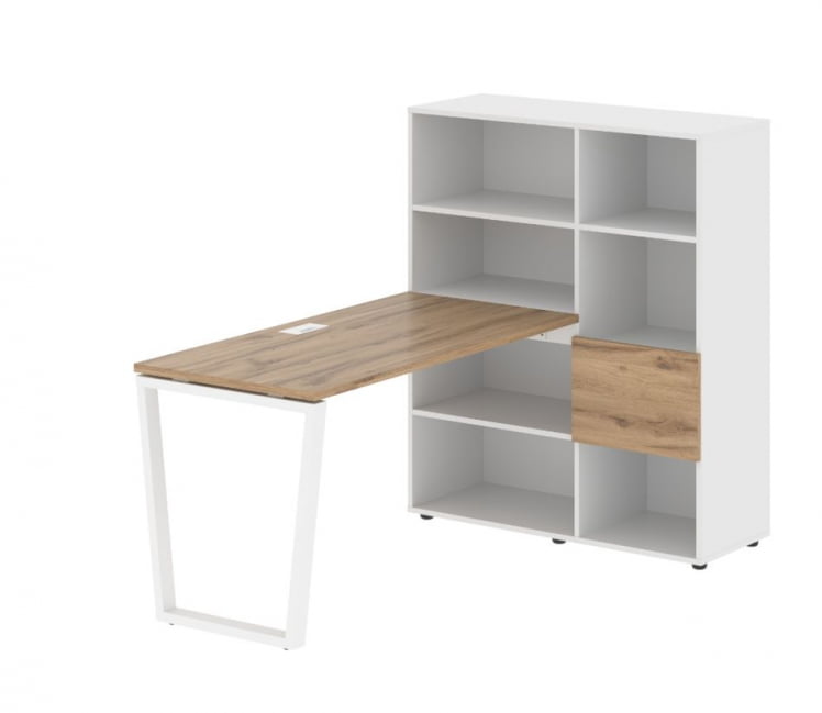 Рабочая станция ЕДИС ЕВРСТ 1113 Дуб Денвер светлый Белый Белый / EDIS EVRST_0