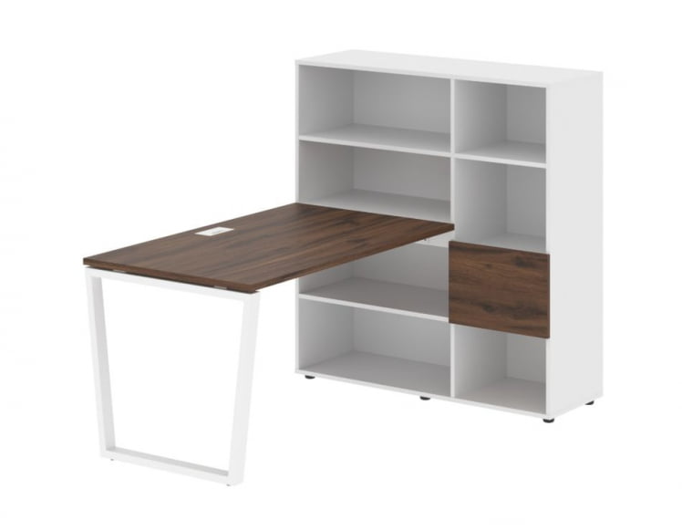 Рабочая станция ЕДИС ЕВРСТ 1213 Дуб Денвер темный Белый Белый / EDIS EVRST_0
