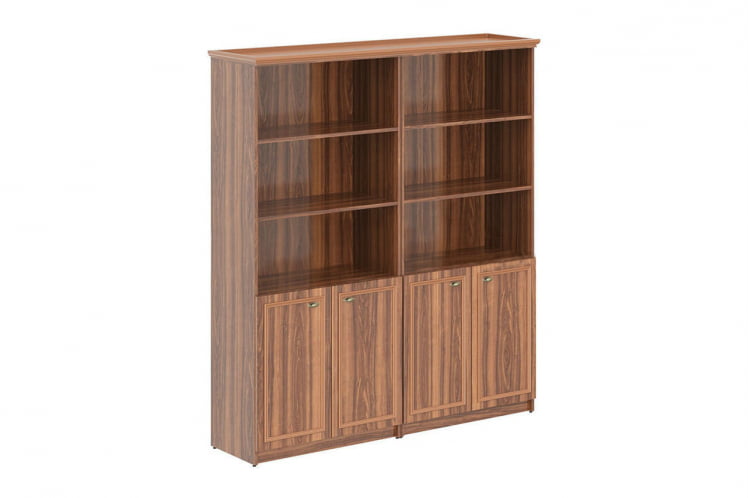 Шкаф высокий 2-х секционный с малыми дверьми РХC 180.5 Орех Даллас / RHC_0