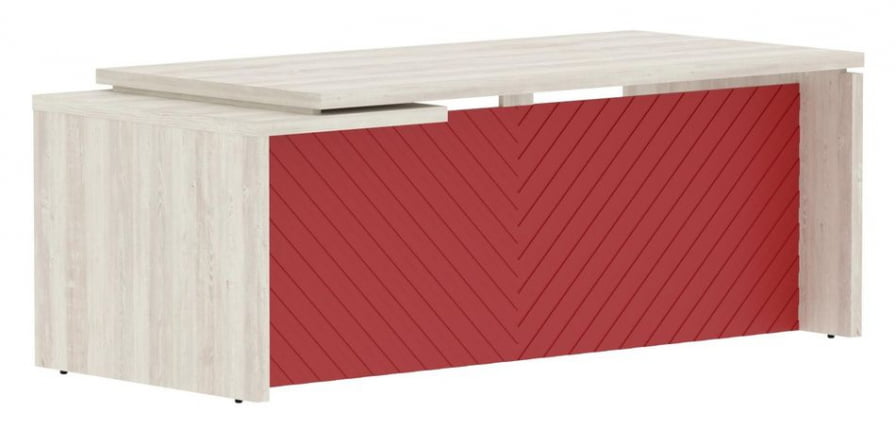 Стол руководителя правый Торр ЛУКС ТЛCТ 209 Р Сосна Эдмонд Красный / Torr LUX TLCT R_0