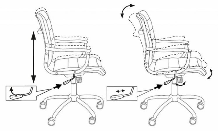 Кресло офисное Бюрократ CХ-994АКССН (Б) / CH-994AXSN_7