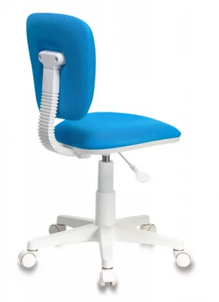 Кресло детское Бюрократ CХ-В204НКС (пластик белый) Светло-голубой ТВ-55 / CH-W204NX TW-55_3