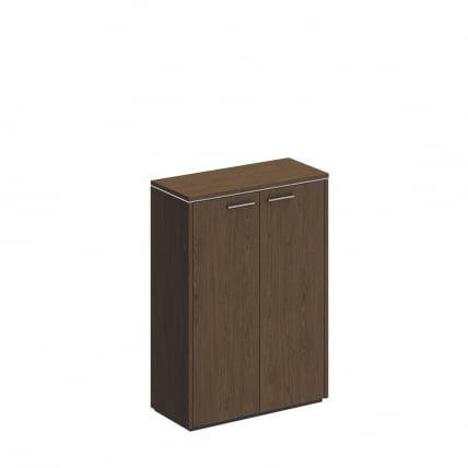 Шкаф для документов средний закрытый ВЕЛАР ВЛ 313 ДТ Дуб табачный / VELAR_0