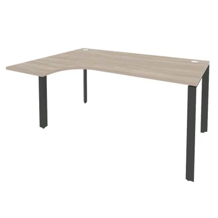 Стол эргономичный левый на П-образном м/к ОНИКС О.МП-СА-4Л Дуб Аттик/Антрацит / ONIX O.MP-SA-4L_0