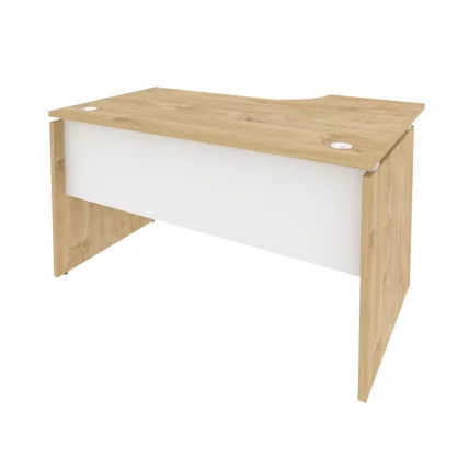 Стол эргономичный левый ОНИКС О.СА-2Л Тиквуд Светлый/Белый / ONIX O.SA-2L_0