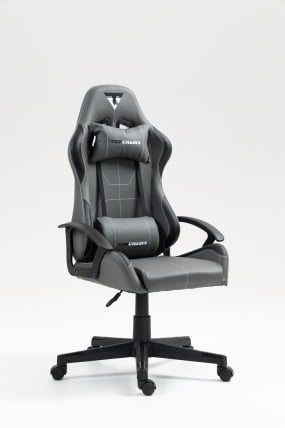 Кресло спортивное ТопЧаирс Вйверн серо-черный / TopChairs Wyvern_0