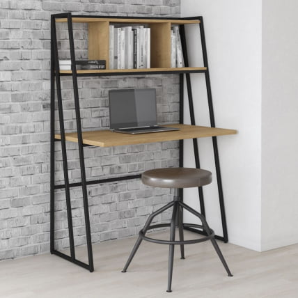 Стол компьютерный ЛОФТИС ЛCД 1160 Дуб Бофорд/Черный / LOFTIS LCD_1