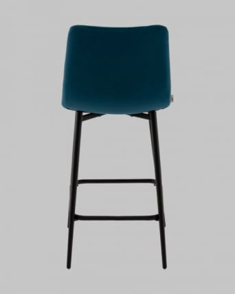 Стул полубарный Одди Диамонд велюр синий / Diamond_5