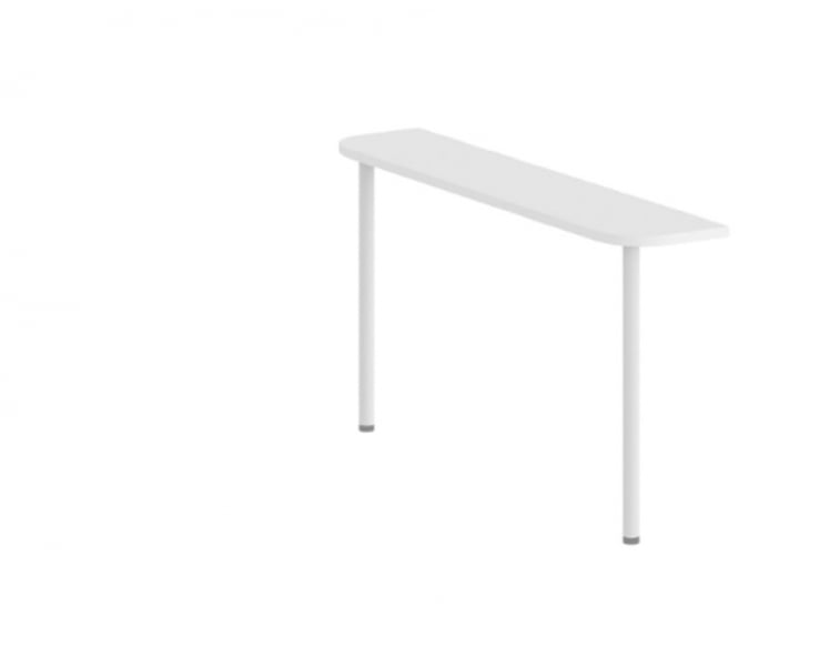 Приставка для стола на двух опорах Сигма СГ.443.ВХ Белая / Sigma SG.443.WH_0