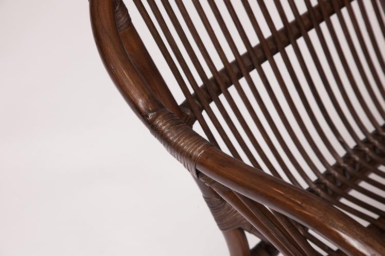 КОМПЛЕКТ НЕВ БОГОТА ( диван + 2 кресла + стол со стеклом ) /с подушками/ ротанг, кр:61х67х78,5см, дв:108х66х78,5см, ст:Д60х56,5см, валнут (грецкий орех) / NEW BOGOTA ст:D60х56,5см, walnut_3